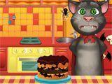 Говорящий кот Том - Приготовить торт - Talking Tom Cooking Halloween Cake
